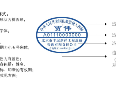 造價工程師執業專用章造價員執業章